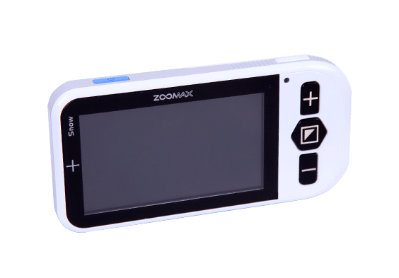 Zoomax handheld video magnifier Snow for low vision