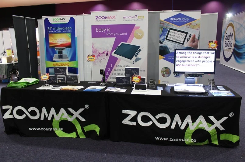 zoomax booth at 2013 sightvillage