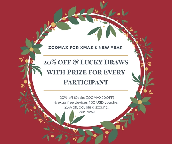 20 percent off lucky drawswith prize for every participant