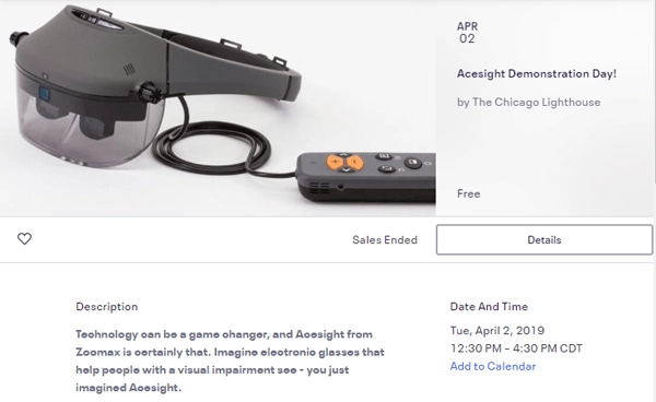 acesight demo day by chicago lighthouse