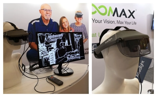 electronic glasses acesight and the outline function display