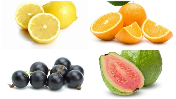 lemon orange blackcurrants guava