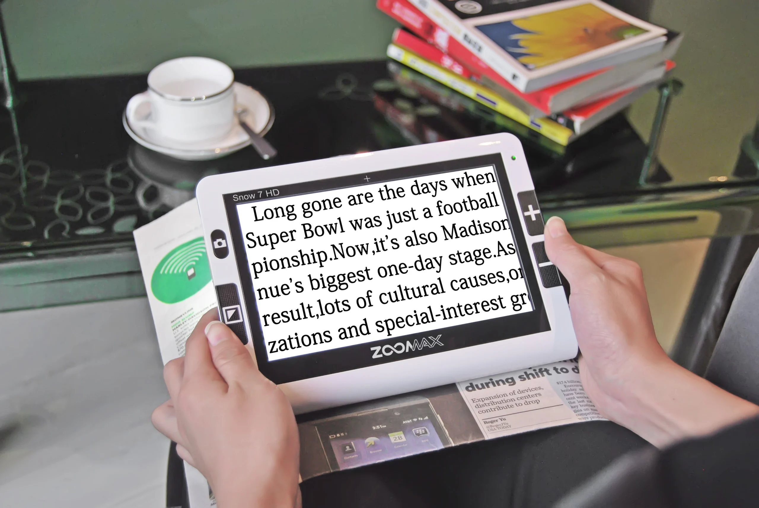 many features about portable e magnifier snow 7 hd from winner kym