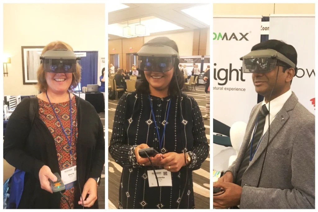 people trying revosight at envision conference 2018