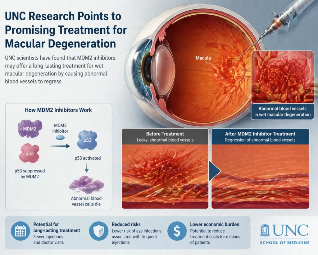 unc research points to promising treatment for macular degeneration