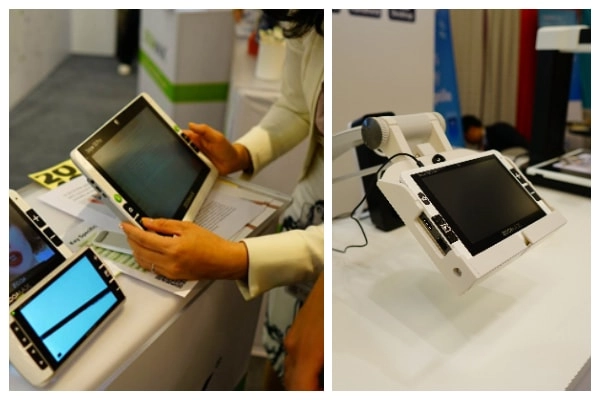 zoomax joined 2018 csun with wearable revosight augmented reality glasses snow 10 pro