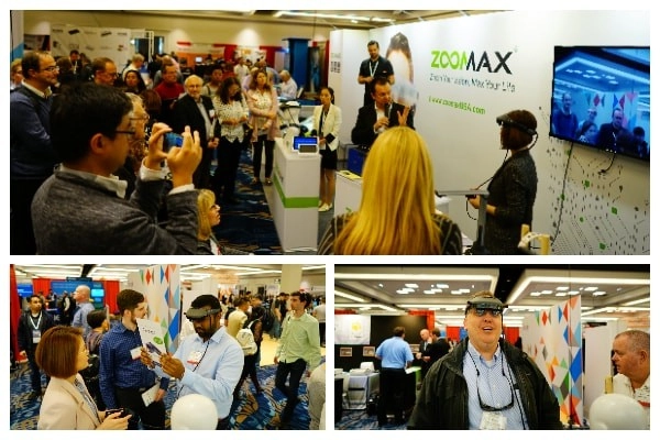 zoomax joined 2018 csun with wearable revosight augmented reality glasses booth