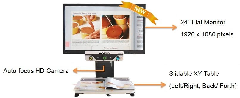 desktop video magnifier zoomax aurora hd