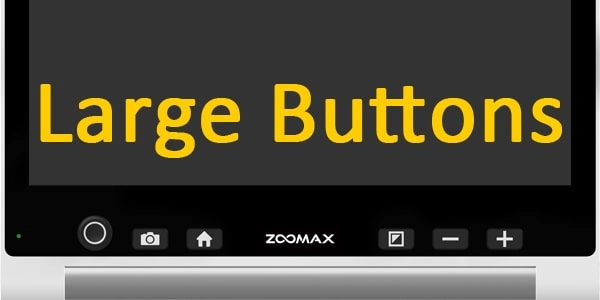 large buttons of portable electronic magnifier snow 12