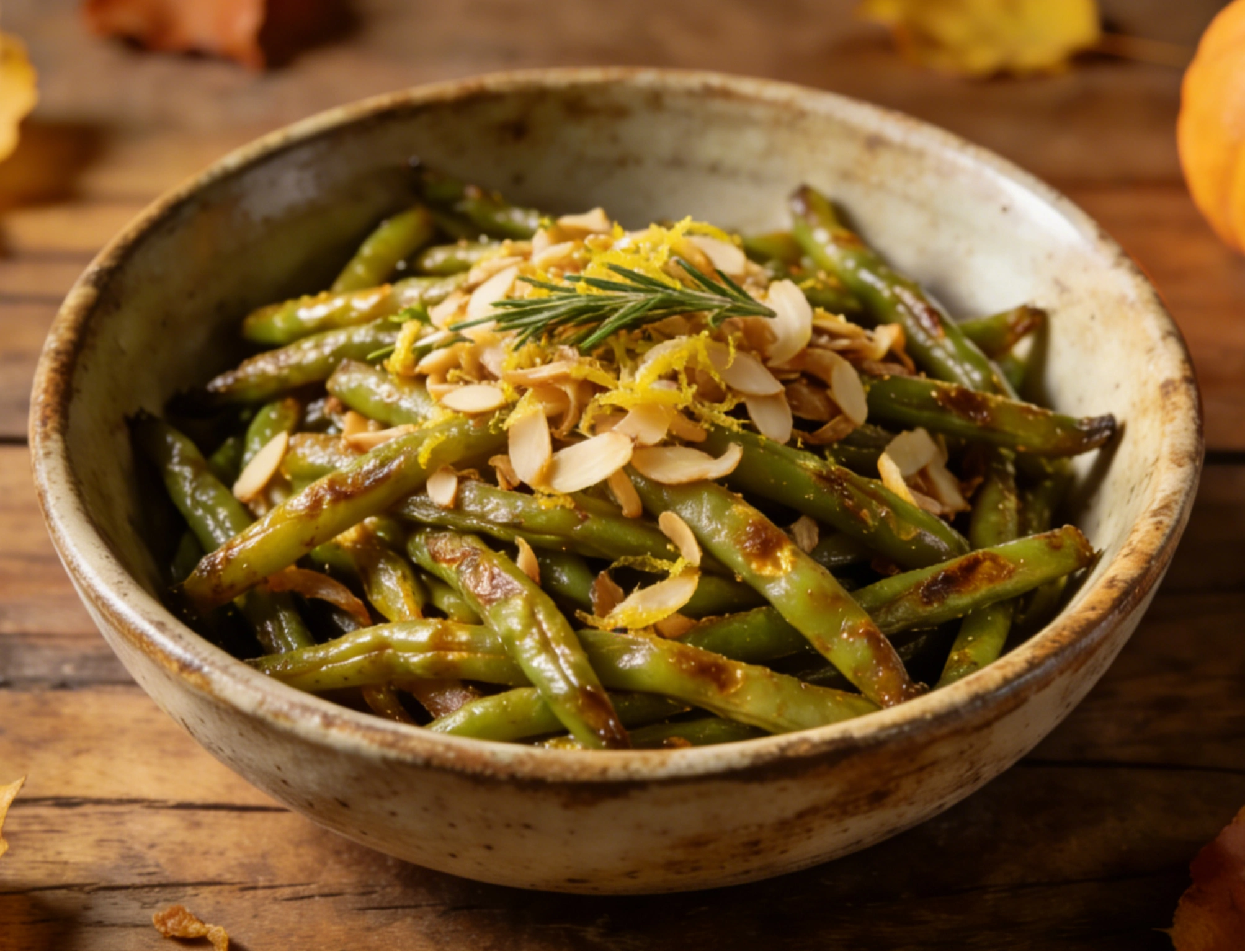 roasted green beans