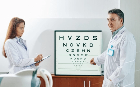 stargardt disease and vision loss symptom