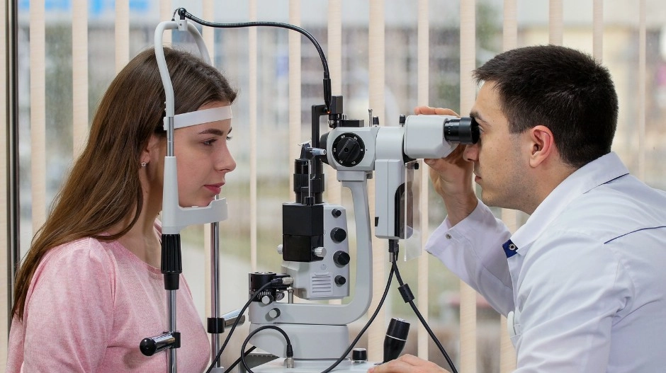 visual acuity and 20 200 vision