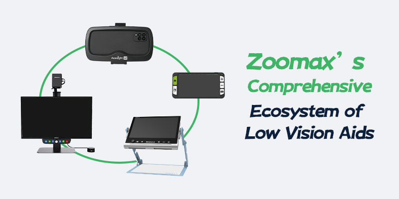 zoomax’s comprehensive ecosystem of low vision aids
