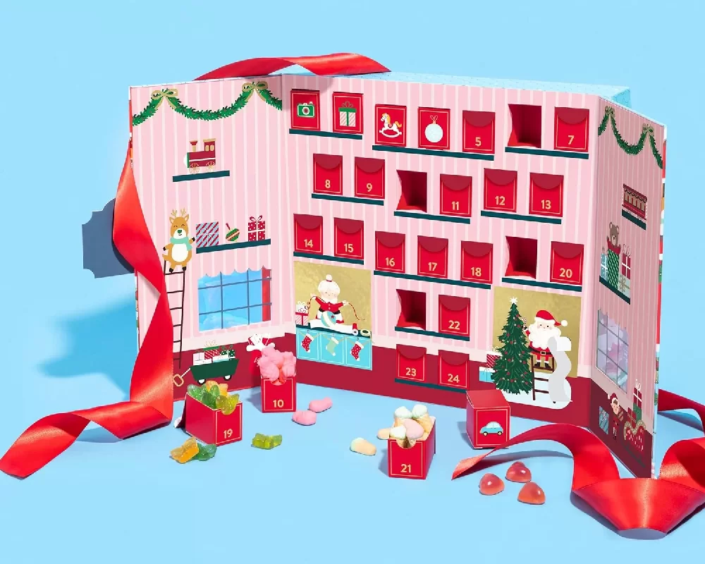amazon christmas 2025 countdown candy calendar display