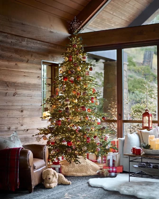 christmas 2025 artificial tree with eco friendly decorations