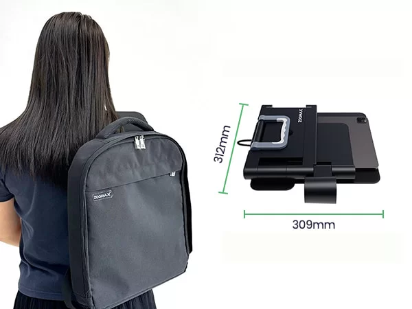 zoomax snow pad foldable portable desktop magnifier for travel