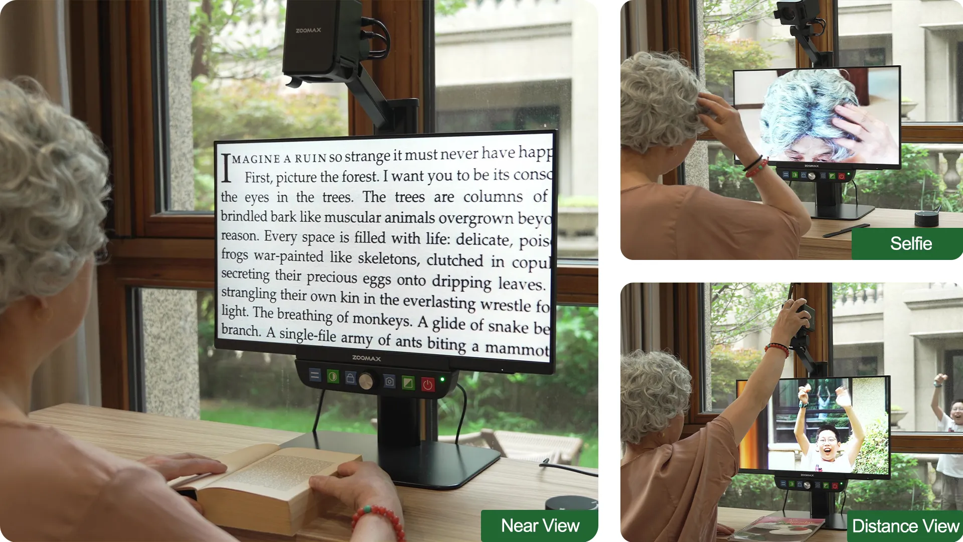 Luna Eye Three Modes for Near, Far, and Self-Viewing