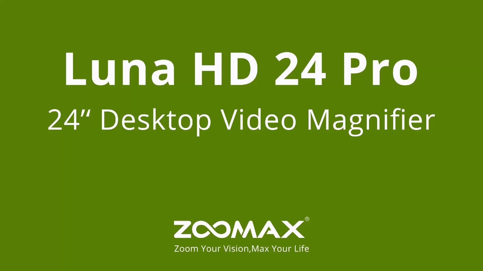 Luna HD 24 Pro Desktop Video Magnifier Operation Video