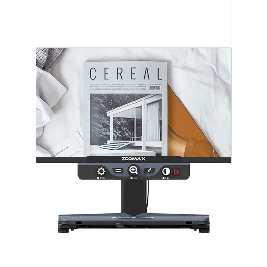 zoomax desktop electronic video magnifier luna hd 24 pro