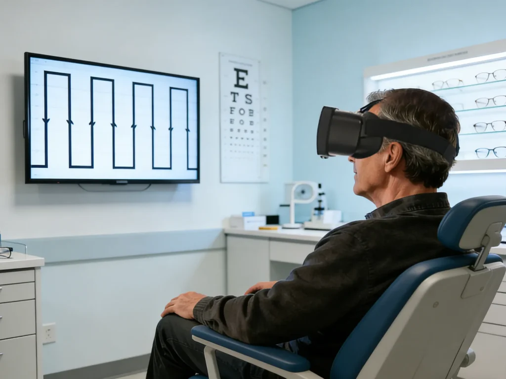 acesight vr wearable magnifier for therapeutic tv watching for low vision patients