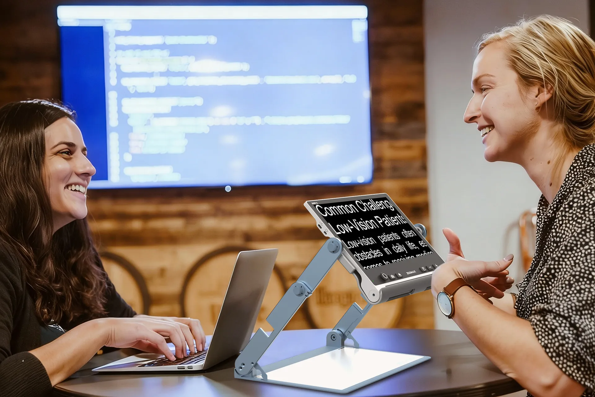 zoomax snow 12 flagship electronic video magnifier with 12 inch hd screen for low vision association training