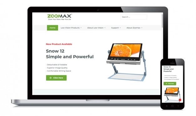 new zoomax website