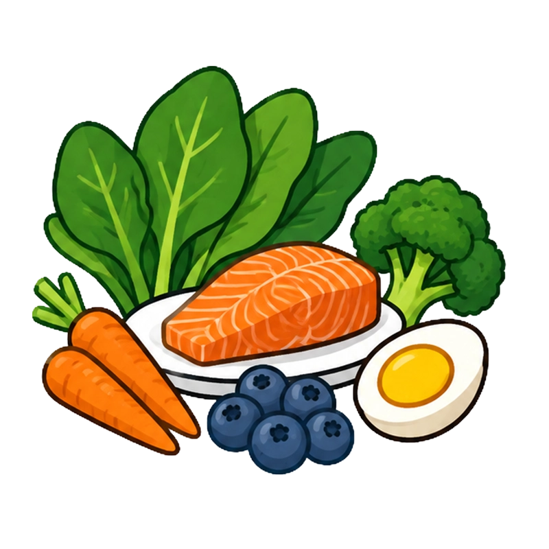 nutrient‑rich foods with lutein and zeaxanthin