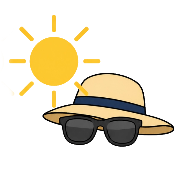 wear sun hat and uv sunglasses to shield eye lens from harmful sunlight exposure