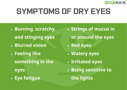 symptoms of dry eyes symptoms of dry eyes